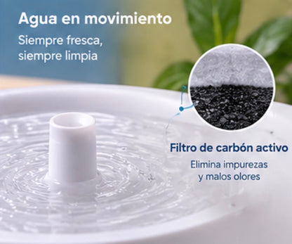 Fuente de agua para mascotas