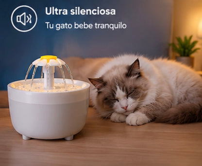 Fuente de agua para mascotas